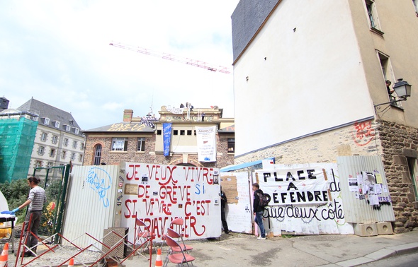 VIDEO. Rennes: Solidaires 35 devra payer 6.658 euros pour les dégradations salle de la Cité.