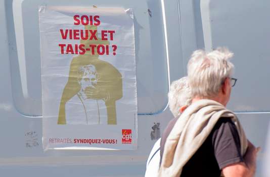 Les retraités dans la rue contre la politique d’Emmanuel Macron